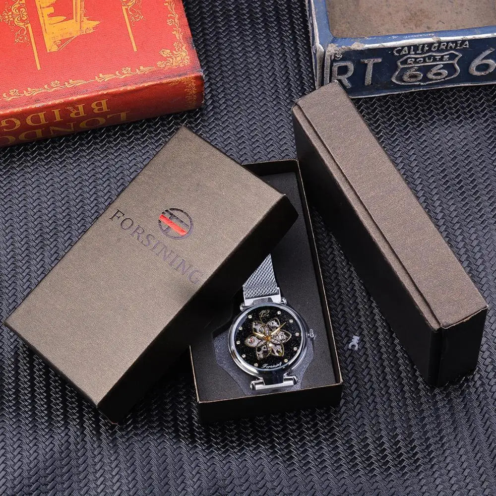 Forsining Top Brand Luxury Diamond Women Watches