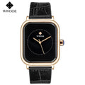 Fashion Women Watches 2023 WWOOR White Leather