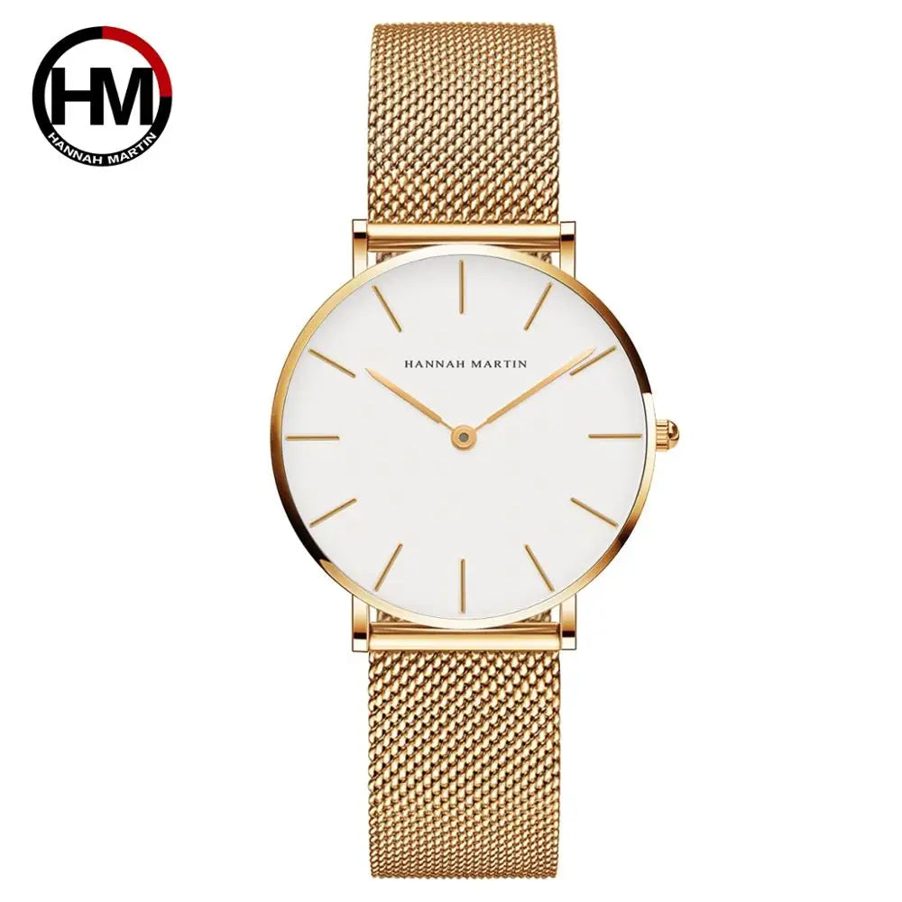 ROSE GOLD MESH WOMEEN'S MINIMALIST WATCH