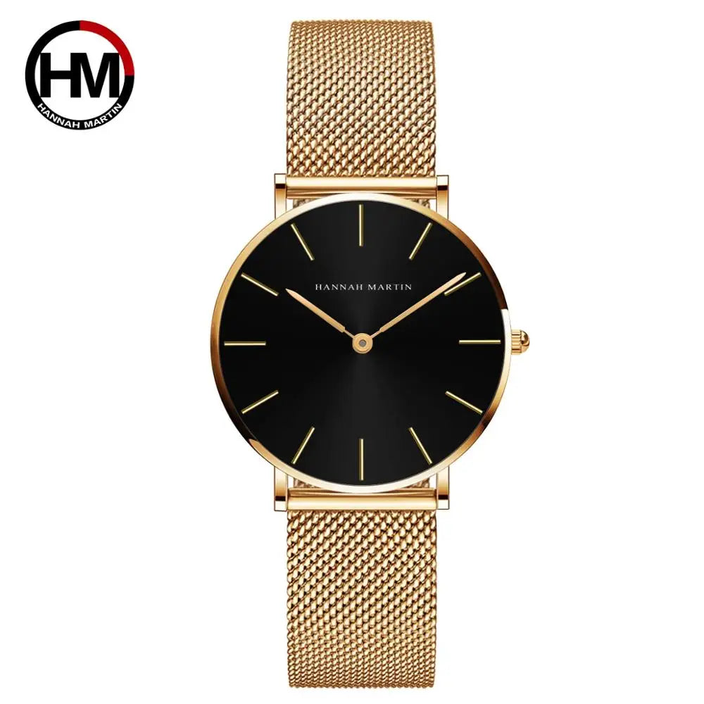 ROSE GOLD MESH WOMEEN'S MINIMALIST WATCH