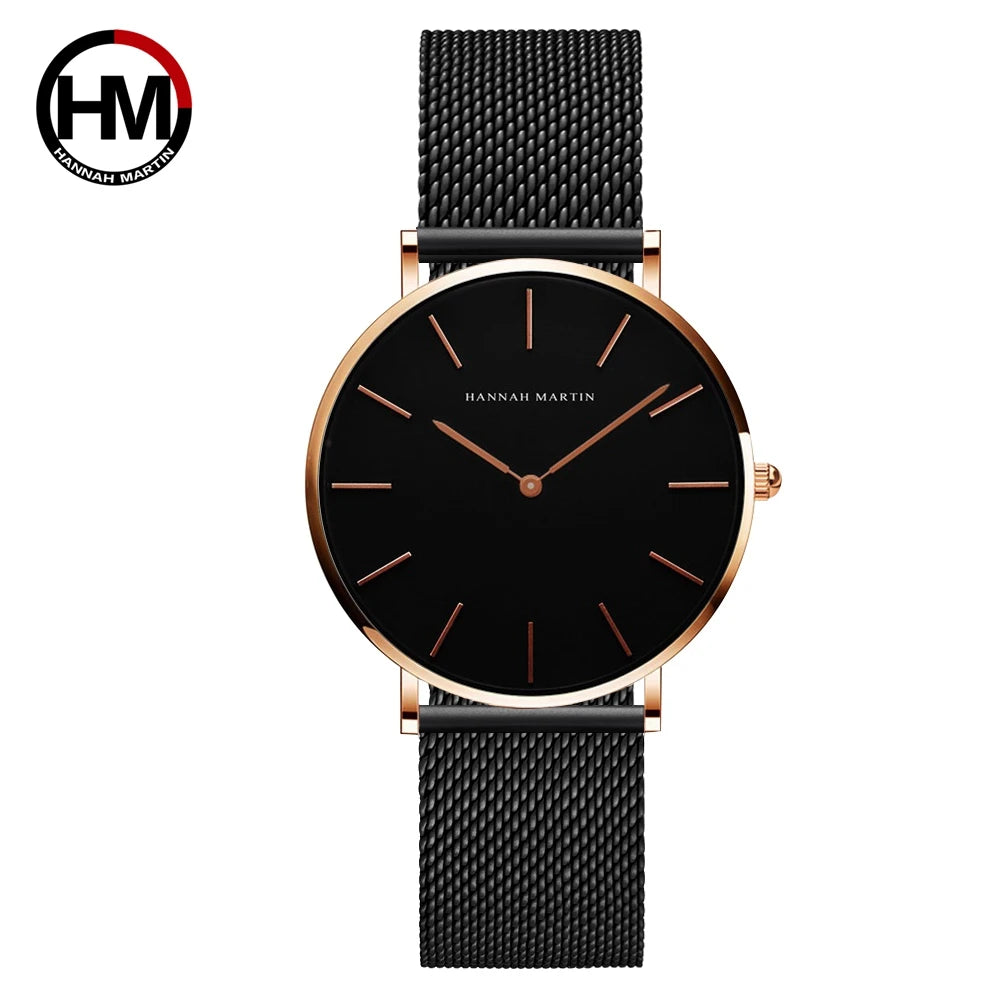 ROSE GOLD MESH WOMEEN'S MINIMALIST WATCH