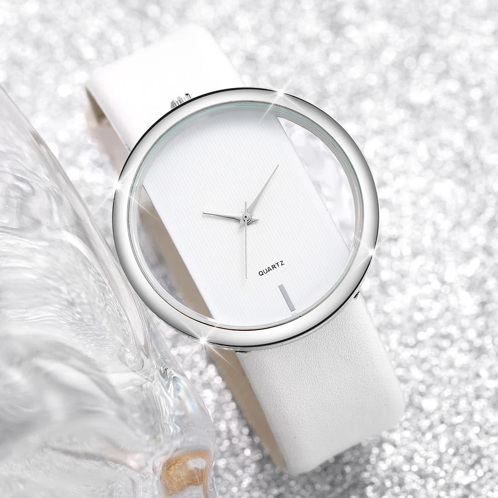 2PCS/Set Women's Watch Pearl Diamond