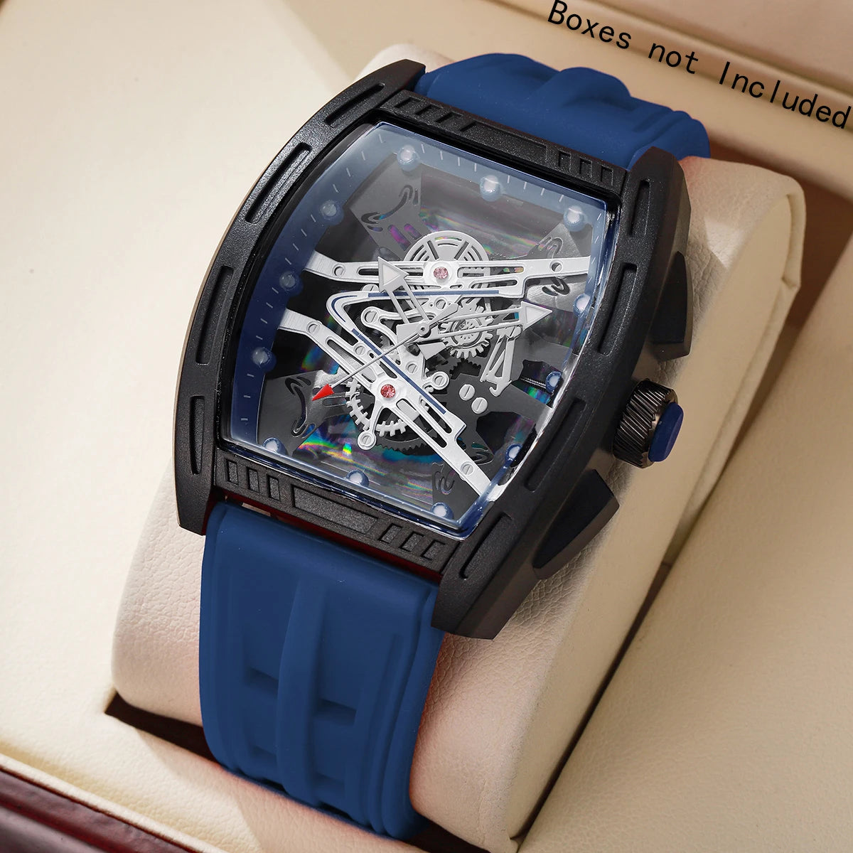 Fashion Large Dial Silicone Strap Men