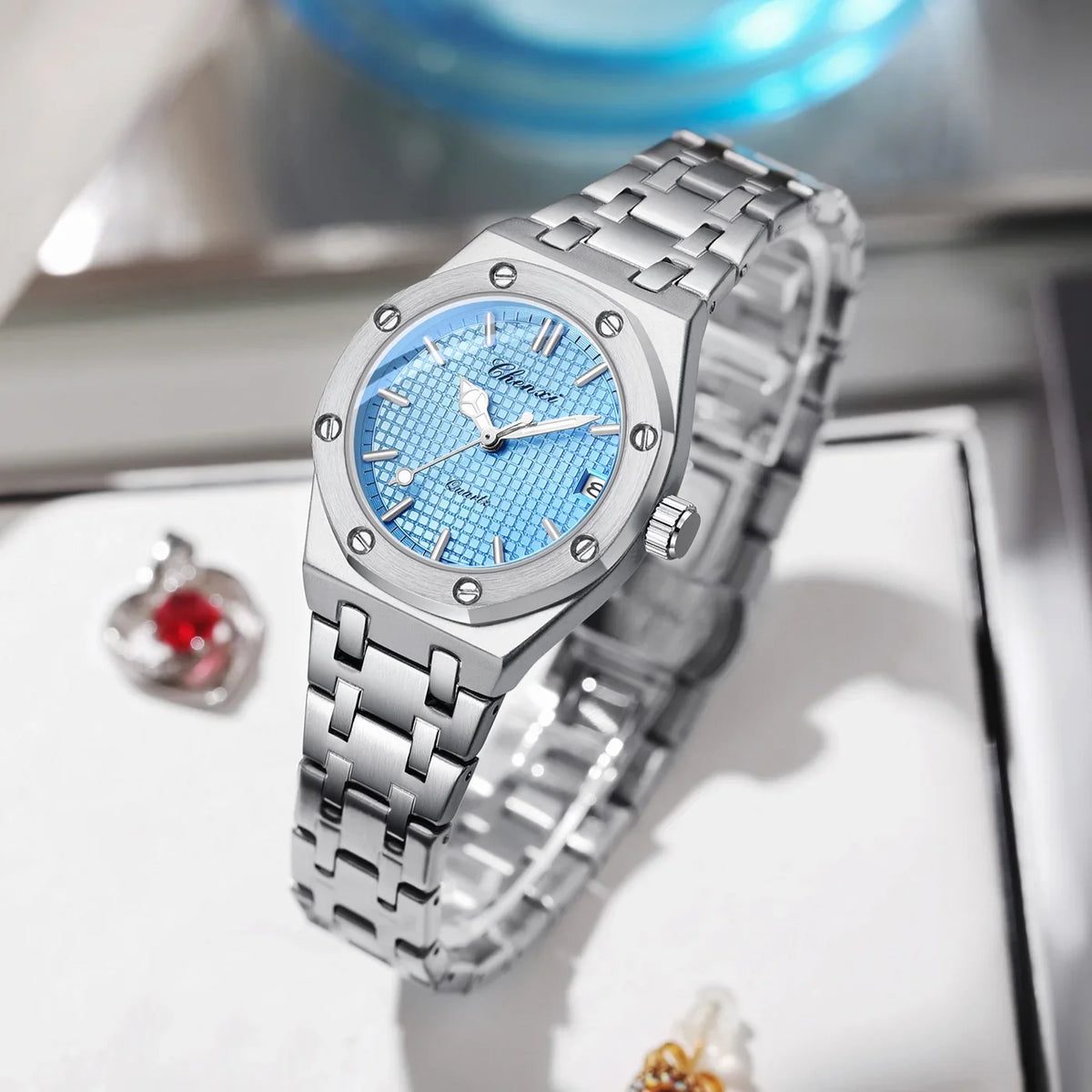 ELEGANT WOMEN'S STAINLESS STEL SPORT WATCH