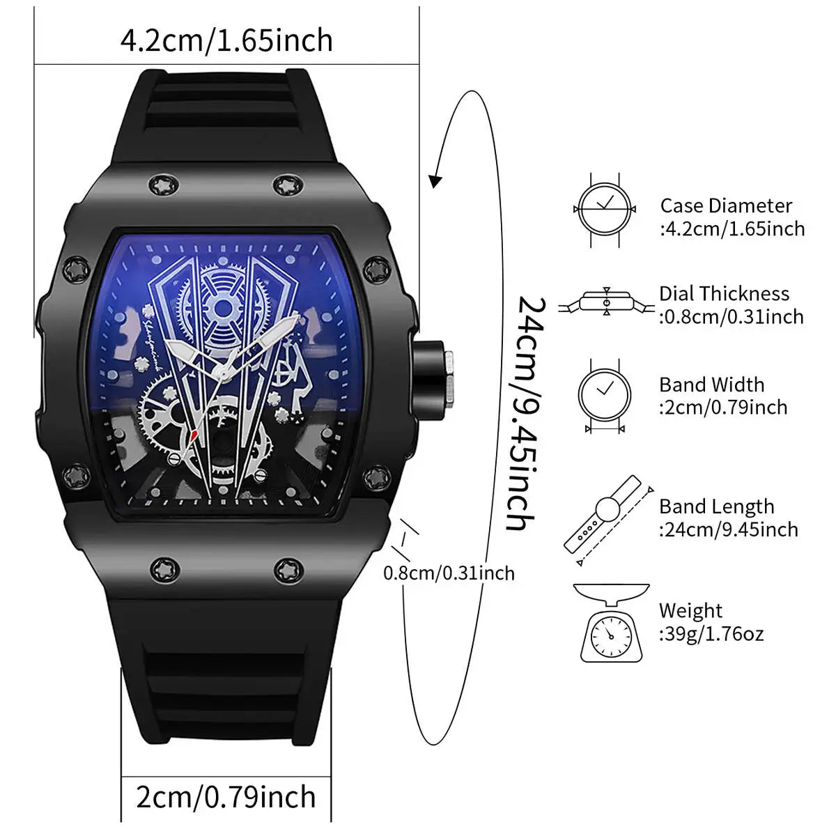 MEN'S LUXURY 2- PIECE WATCH SET