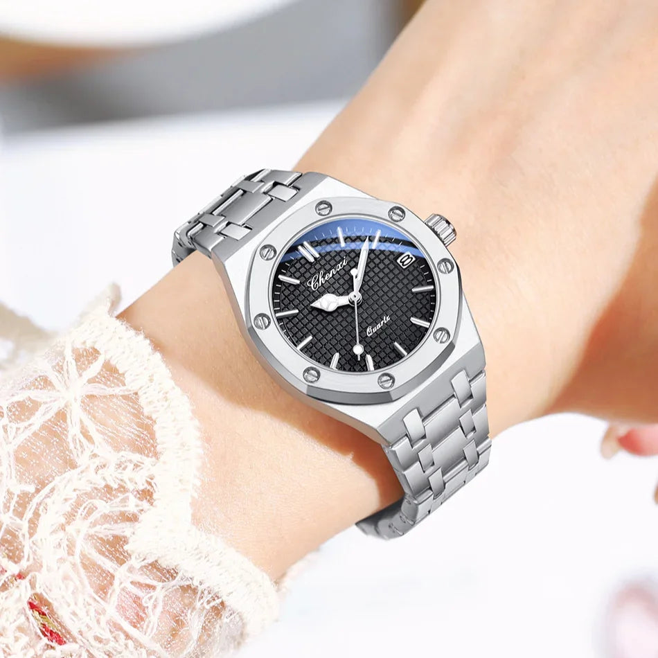 ELEGANT WOMEN'S STAINLESS STEL SPORT WATCH