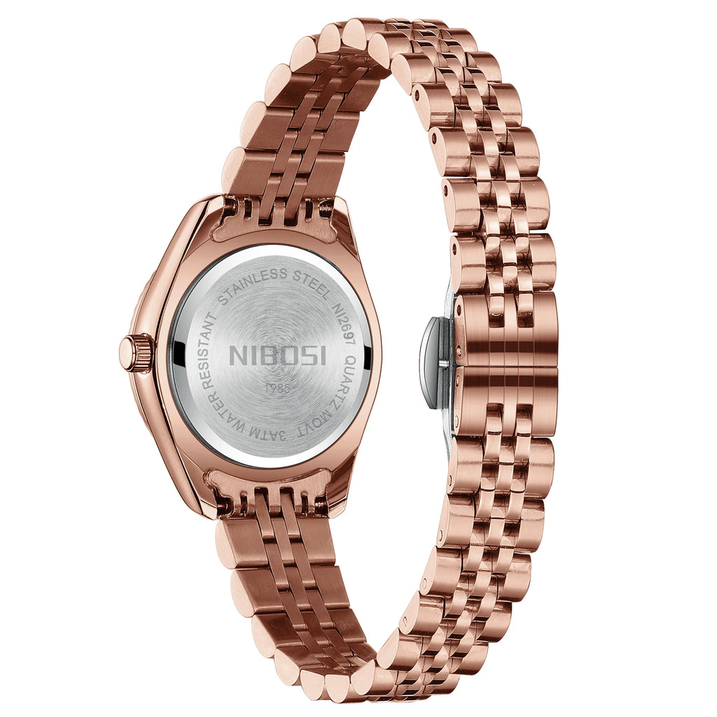 NIBOSI ROSE GOLD WOMEN'S LUXURY WATCH