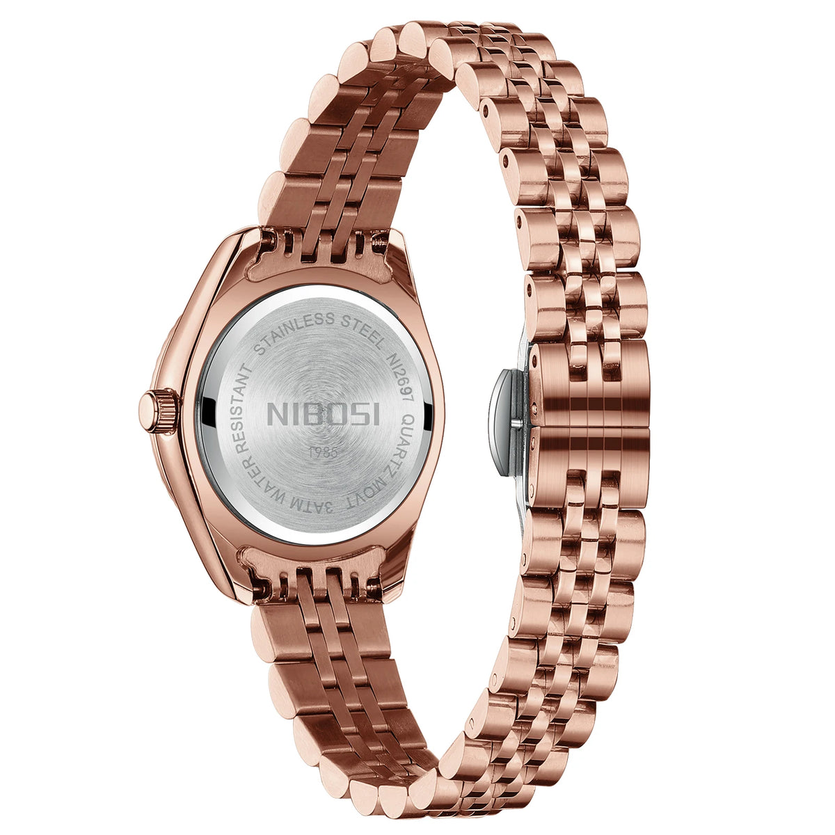 NIBOSI ROSE GOLD WOMEN'S LUXURY WATCH