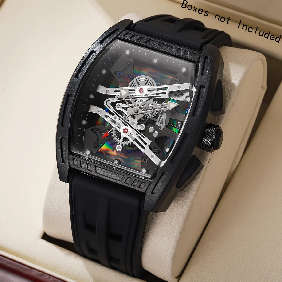 Fashion Large Dial Silicone Strap Men