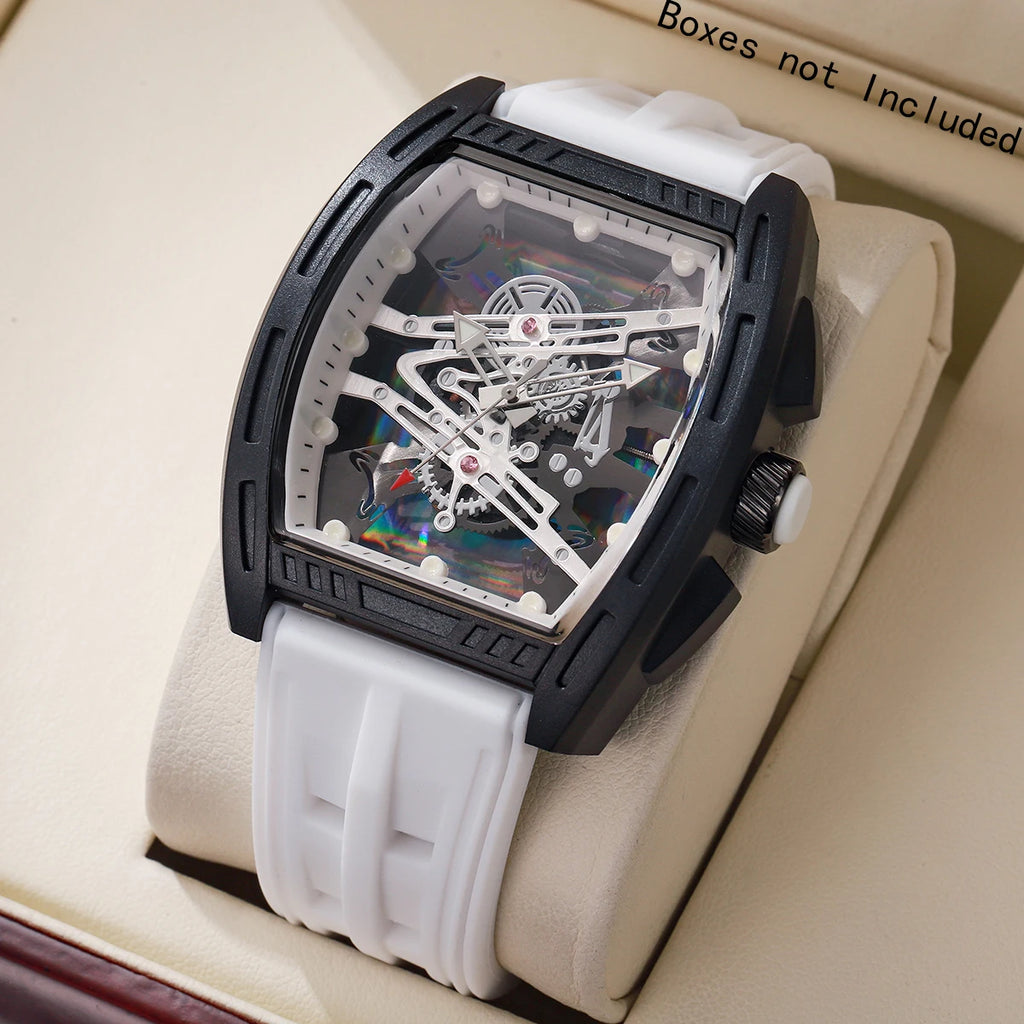 Fashion Large Dial Silicone Strap Men
