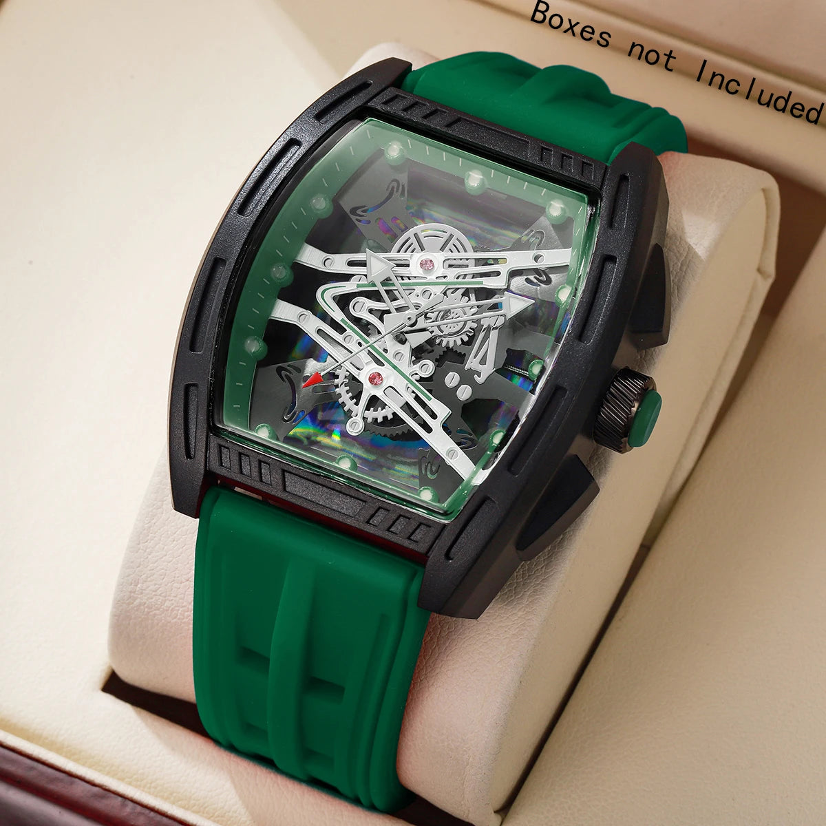 Fashion Large Dial Silicone Strap Men