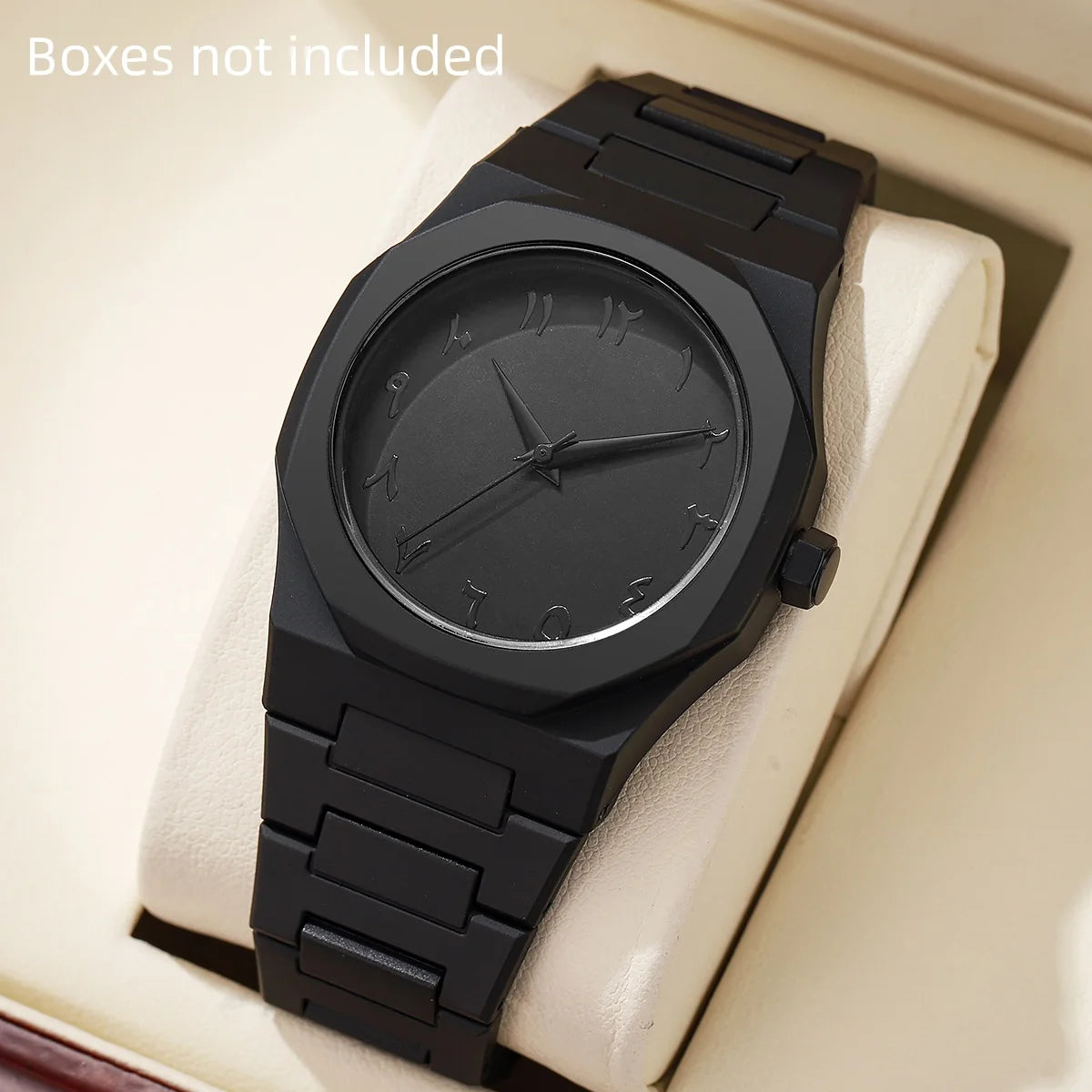 Modern Minimalist Personality Creative All-black Men's Watch