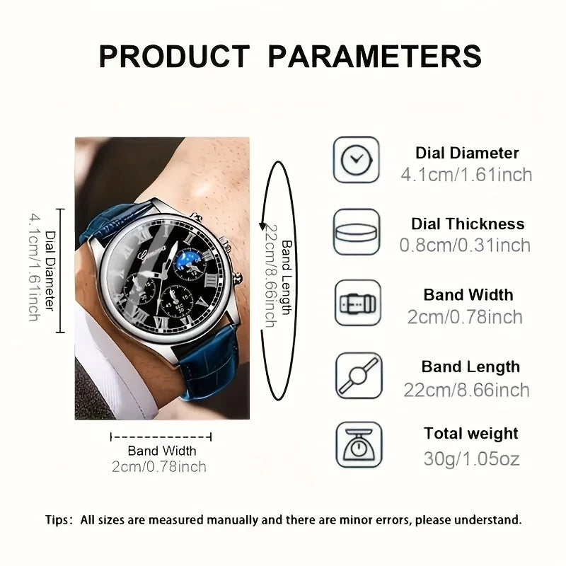Casual men's quartz watch