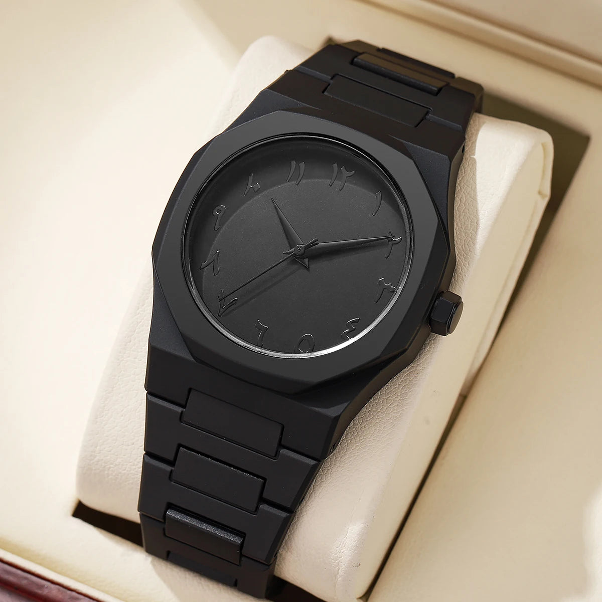 Modern Minimalist Personality Creative All-black Men's Watch
