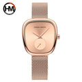ELEGANT SQUARE WOMEN'S MESH WATCH