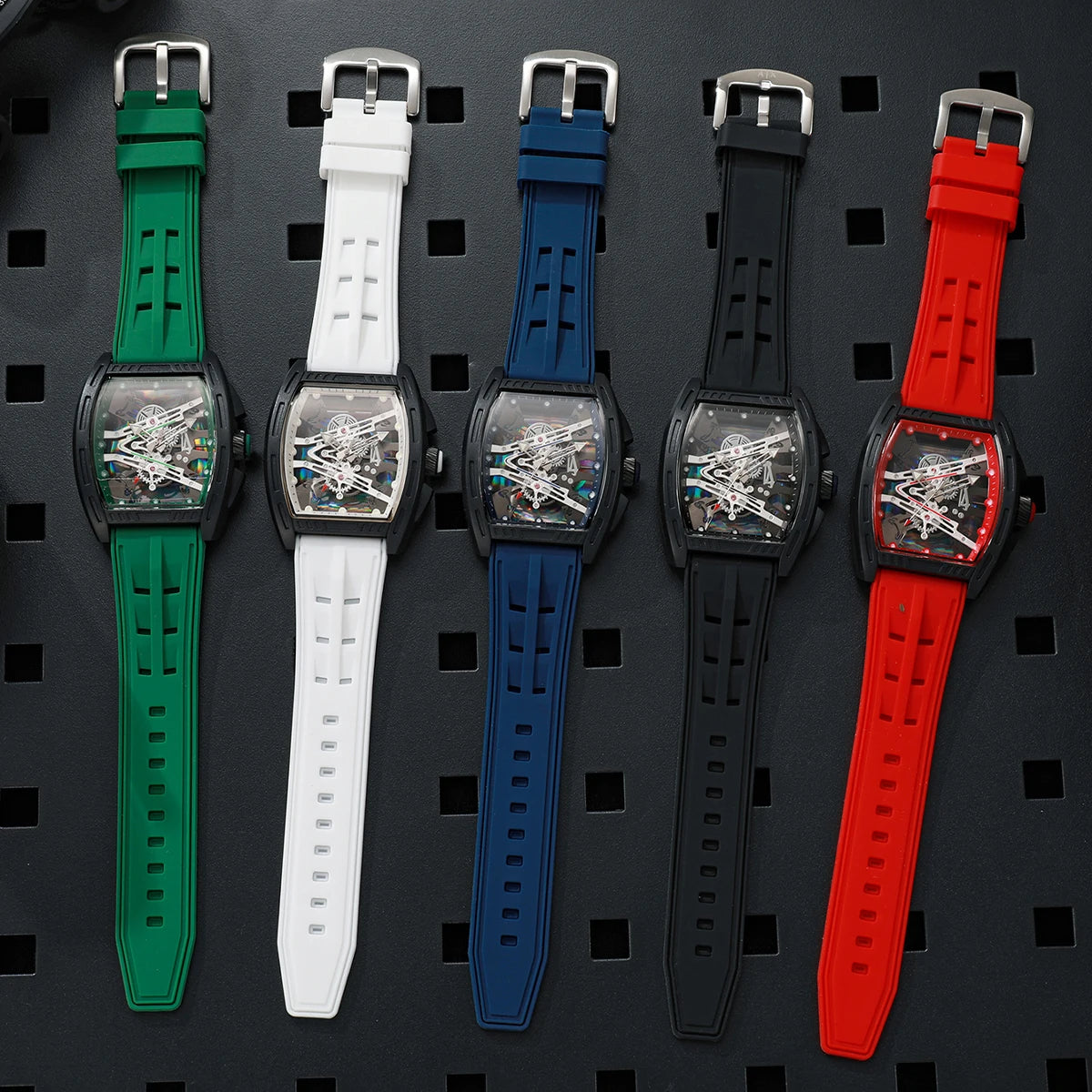 Fashion Large Dial Silicone Strap Men