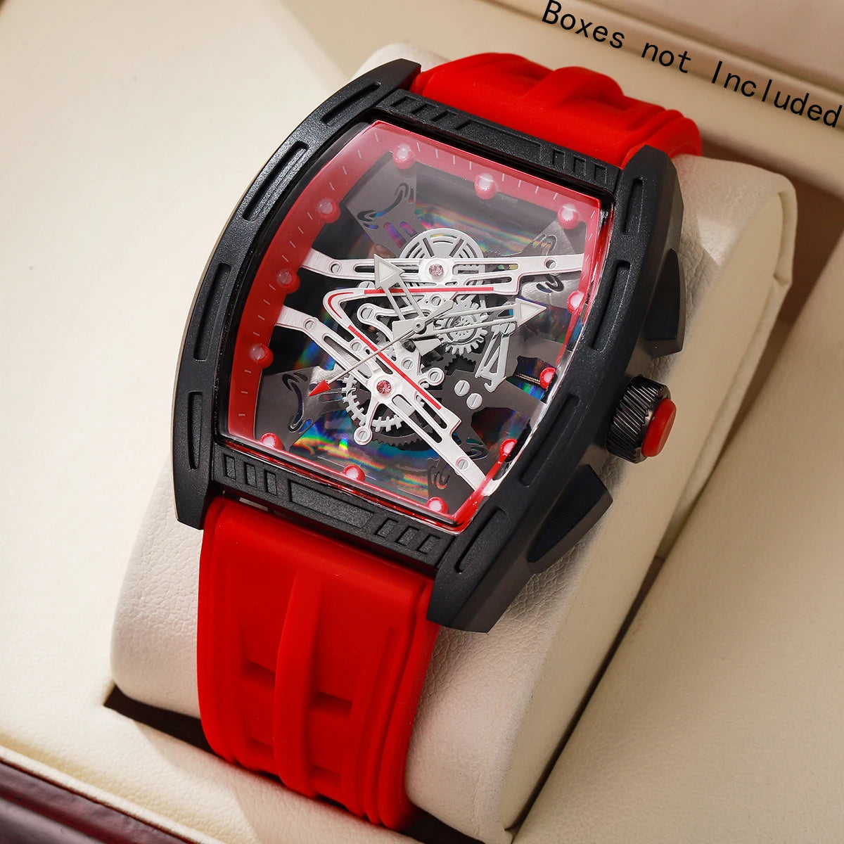 Fashion Large Dial Silicone Strap Men