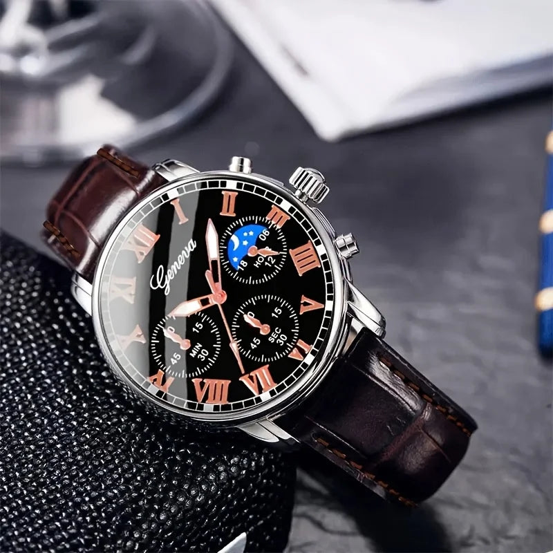 Casual men's quartz watch